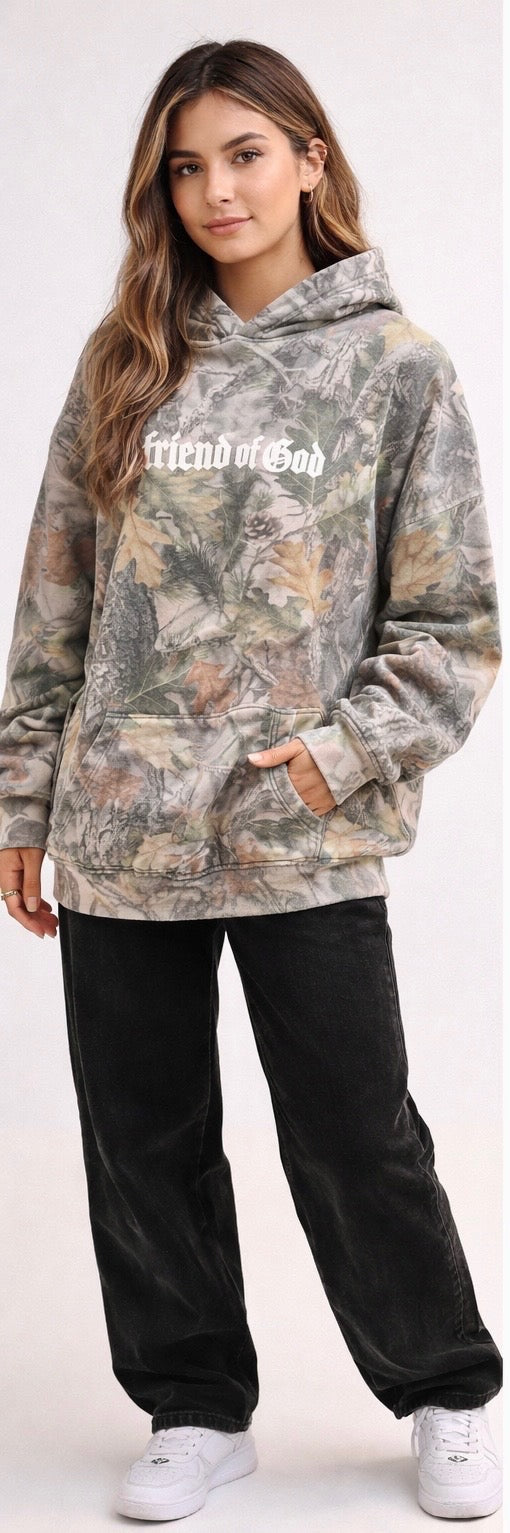 friend of God Vintage Camo Cotton Collective Hoodie