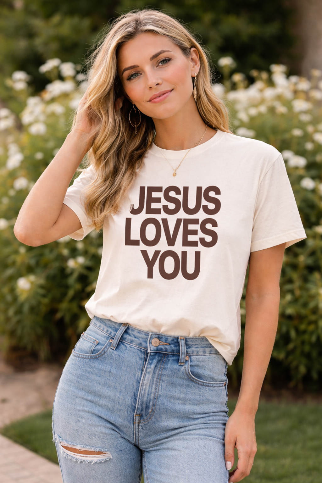Jesus Loves You Oversized Tee