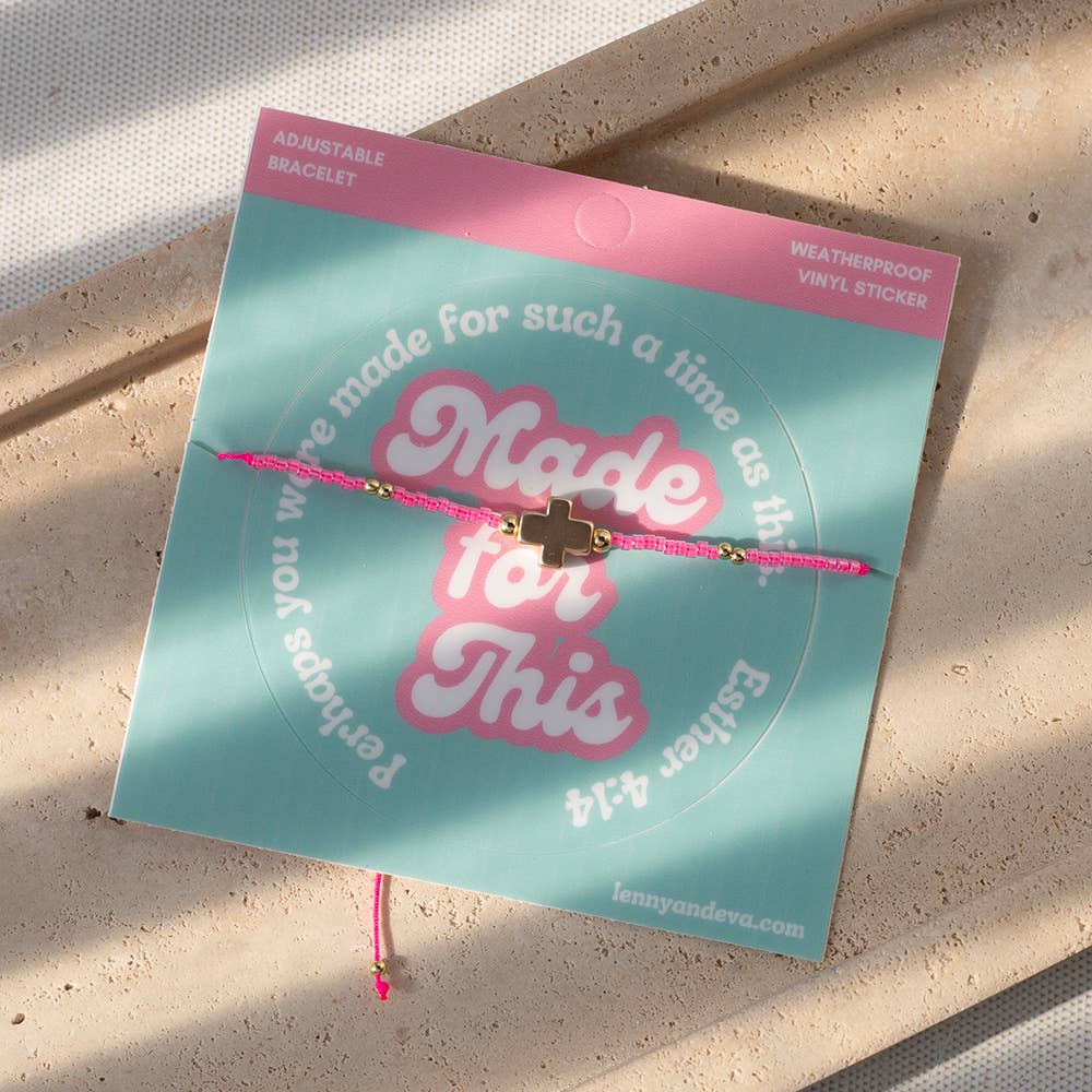Made for This Cross Bracelet + Sticker | Esther 4:14