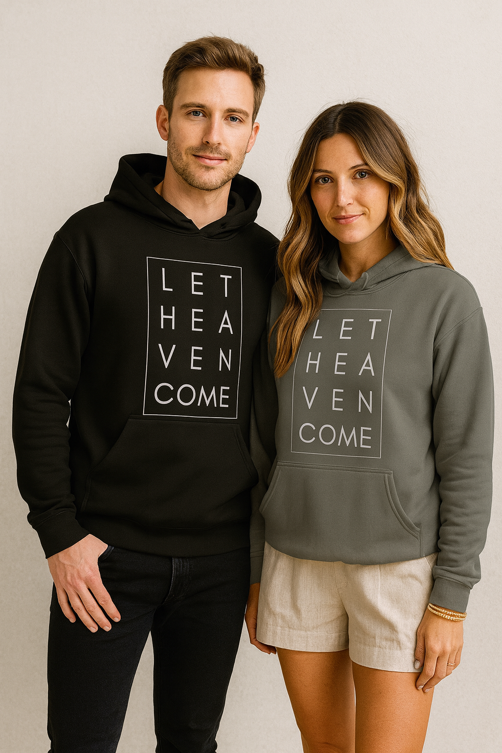 Let Heaven Come Oversized Hoodie