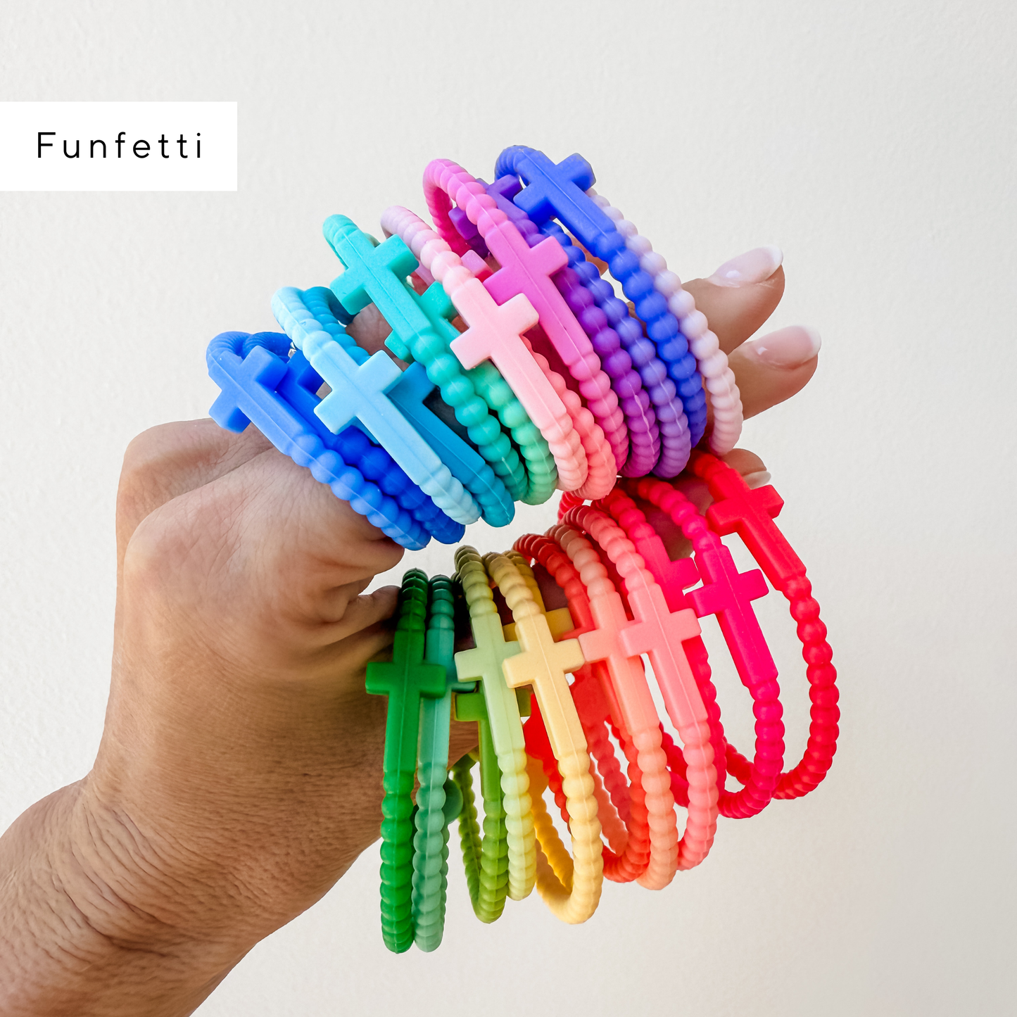 Jesus Bracelets - 25 Packs: Kaleidoscope (25 Pack) / Small