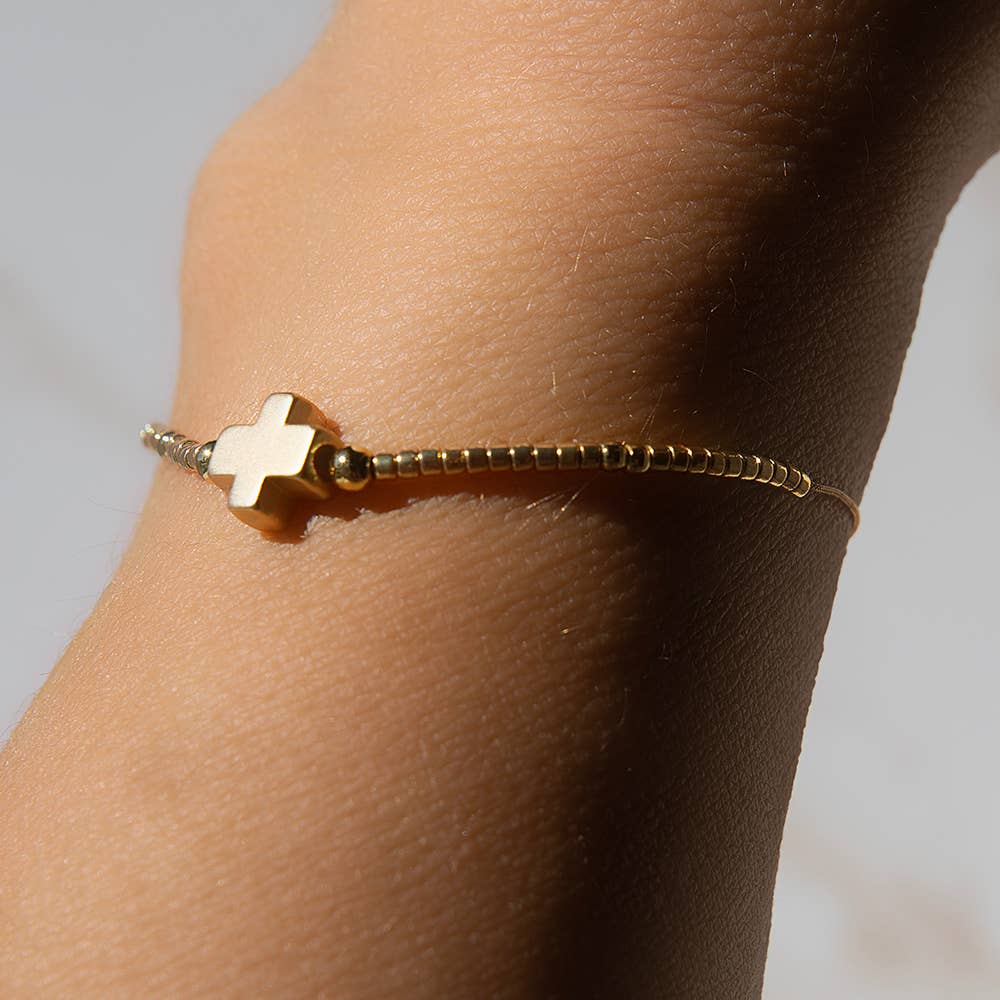 Just Be Nice Cross Bracelet + Sticker | Proverbs 16:25