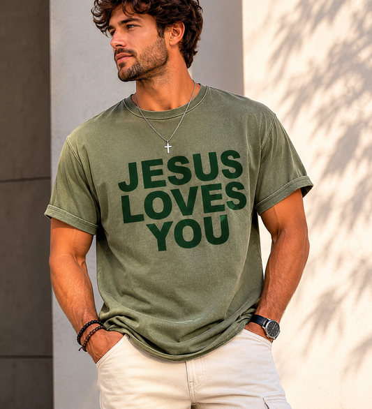 JLY Moss Christian t-shirt – scripture apparel by It Is Written Apparel