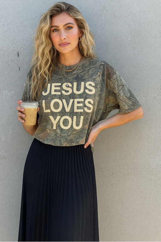 Jesus Loves You Camo Tee