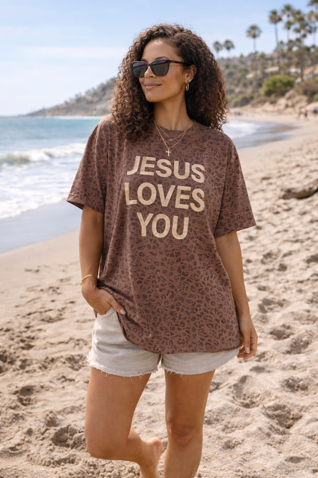 Vintage Leopard JLY Cotton Collective Tee