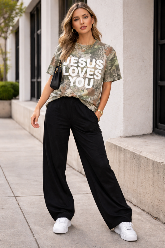 Vintage Camo JLY Cotton Collective Tee