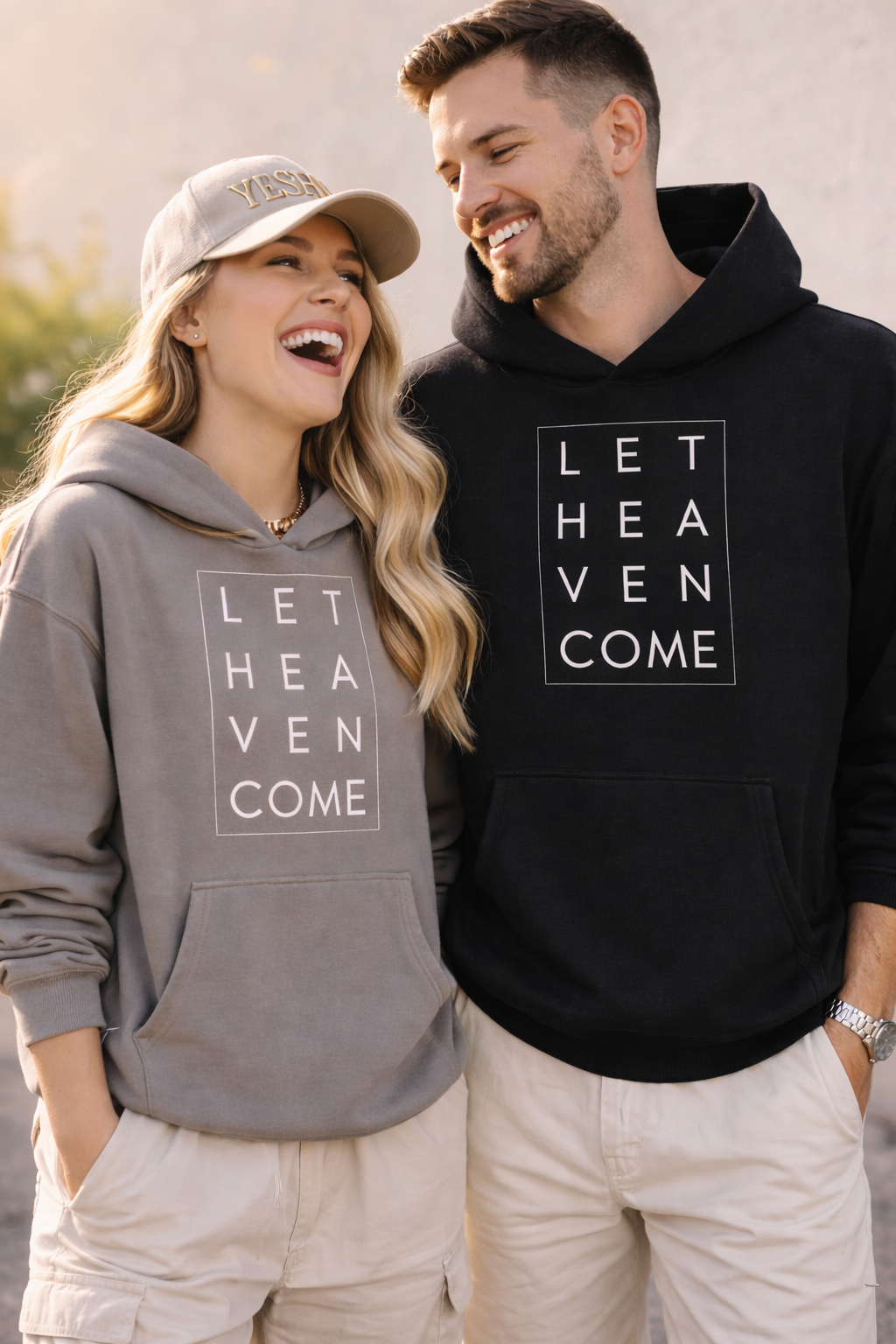 Let Heaven Come Oversized Hoodie