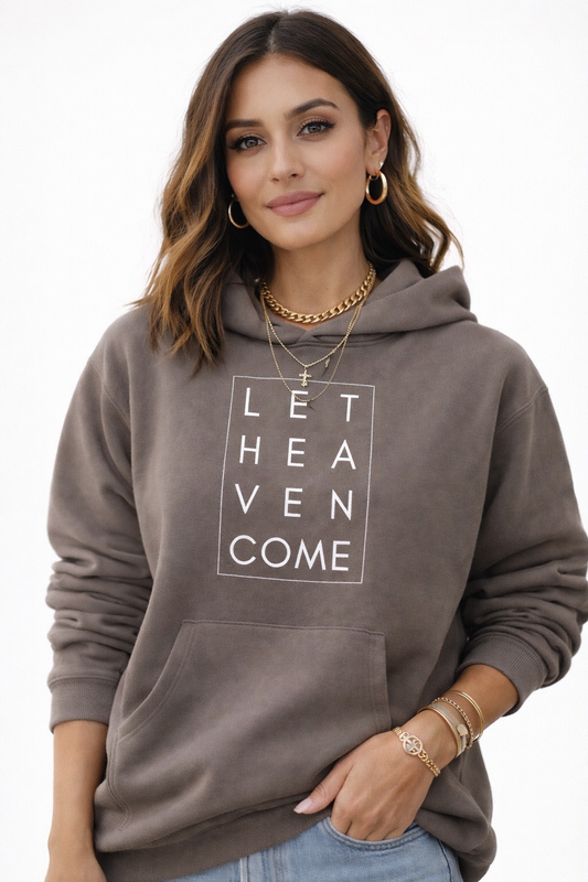 Let Heaven Come Oversized Hoodie