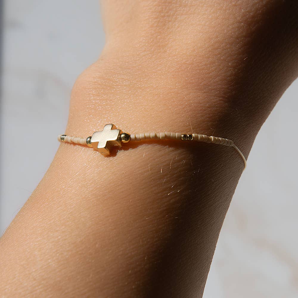 Be the Light Cross Bracelet + Sticker | Matthew 5:14