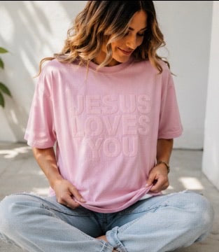Pink JLY Comfort Colors Tee